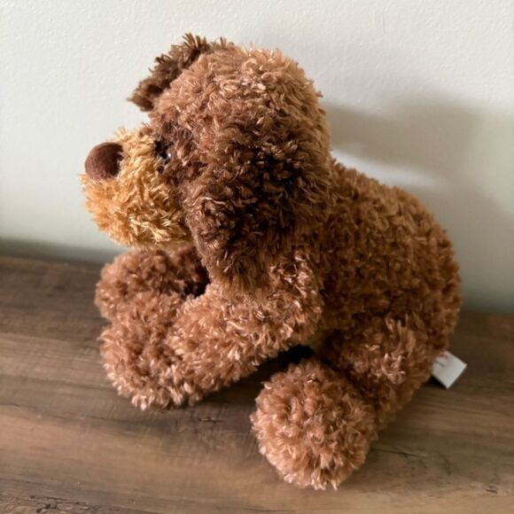 Gund Snoogy Furry Brown Dog Stuffed Animal Plush Toy w/ Floppy Ears 10" Good Use - Picture 5 of 11